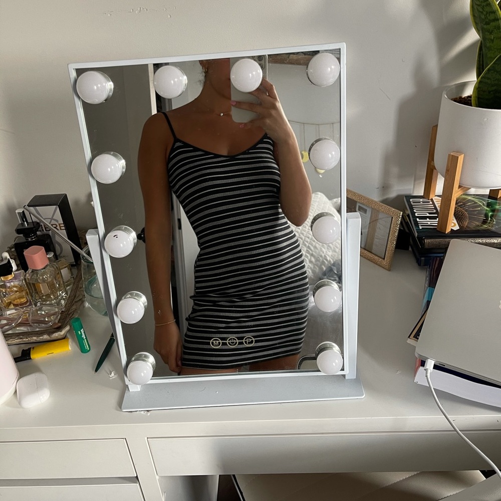Striped mini dress